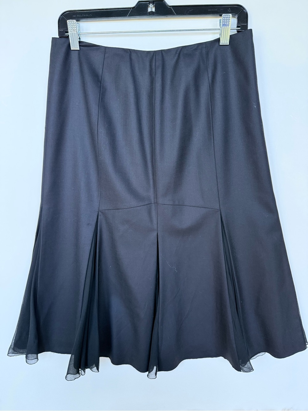 Lafayette 148 New York Black A-Line Flared Skirt